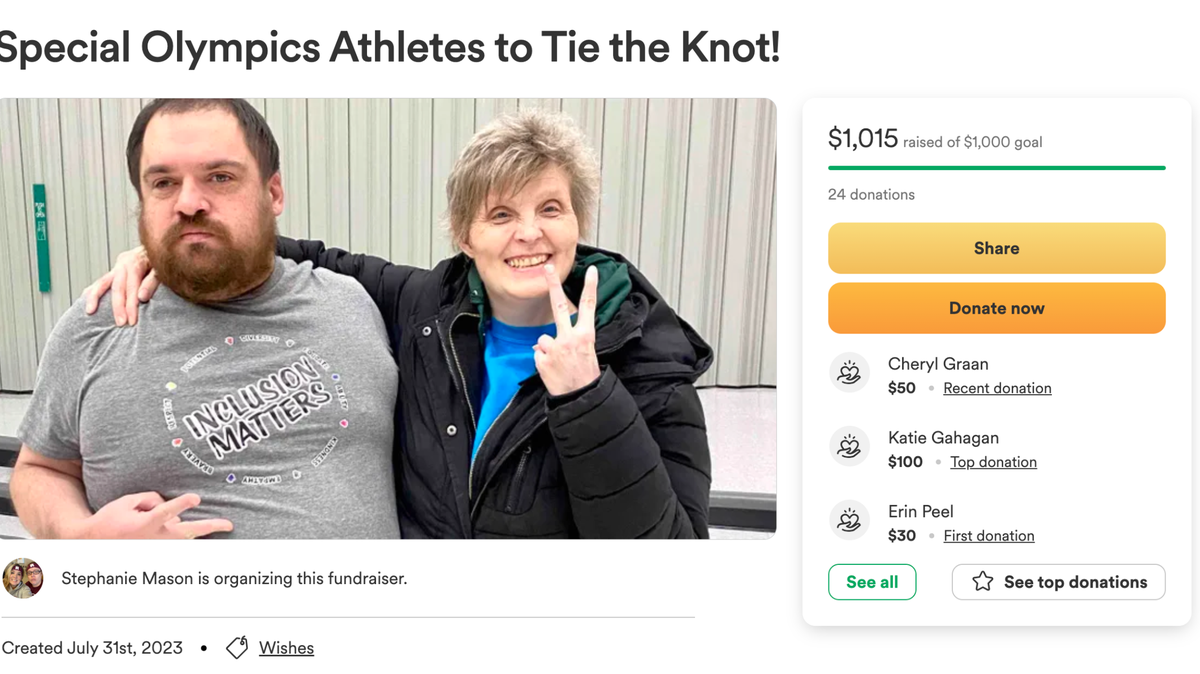 The Johnson County Parks and Recreation staff and community are coming together to support a local pair of Special Olympics athletes, who plan to tie the knot this fall.
