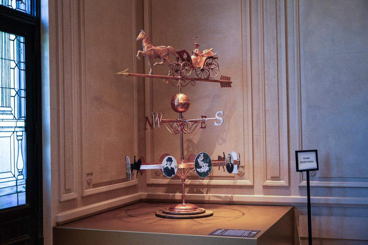 “The Loula Long Combs & Tom Bass Memorial Weathervane” by Ed Dwight is on display at the Kansas City Museum and soon to be dedicated with a ceremony.