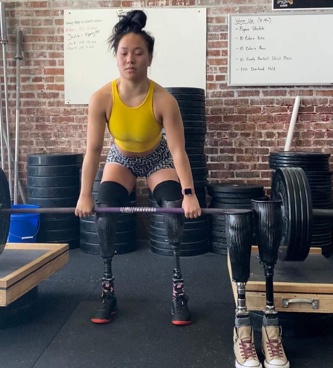 Haven Shepherd’s success athletically has an incredible amount of hard work behind it. Here, she works out in Joplin.