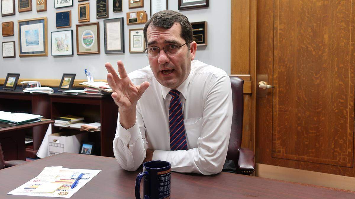 Kansas Attorney General Derek Schmidt, a GOP candidate for governor.