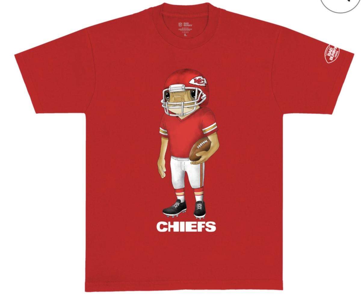 A limited-edition merchandise collection from Bad Bunny and the NFL features the Puerto Rican crested toad, “sapo concho,” the Grammy winner’s mascot. A second collection will drop after Bad Bunny’s halftime performance.