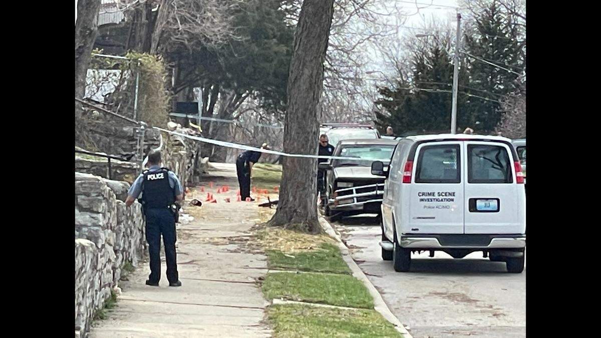 Kansas City police responded to calls of a shooting in the Sheffield neighborhood of northeast Kansas City Tuesday afternoon.