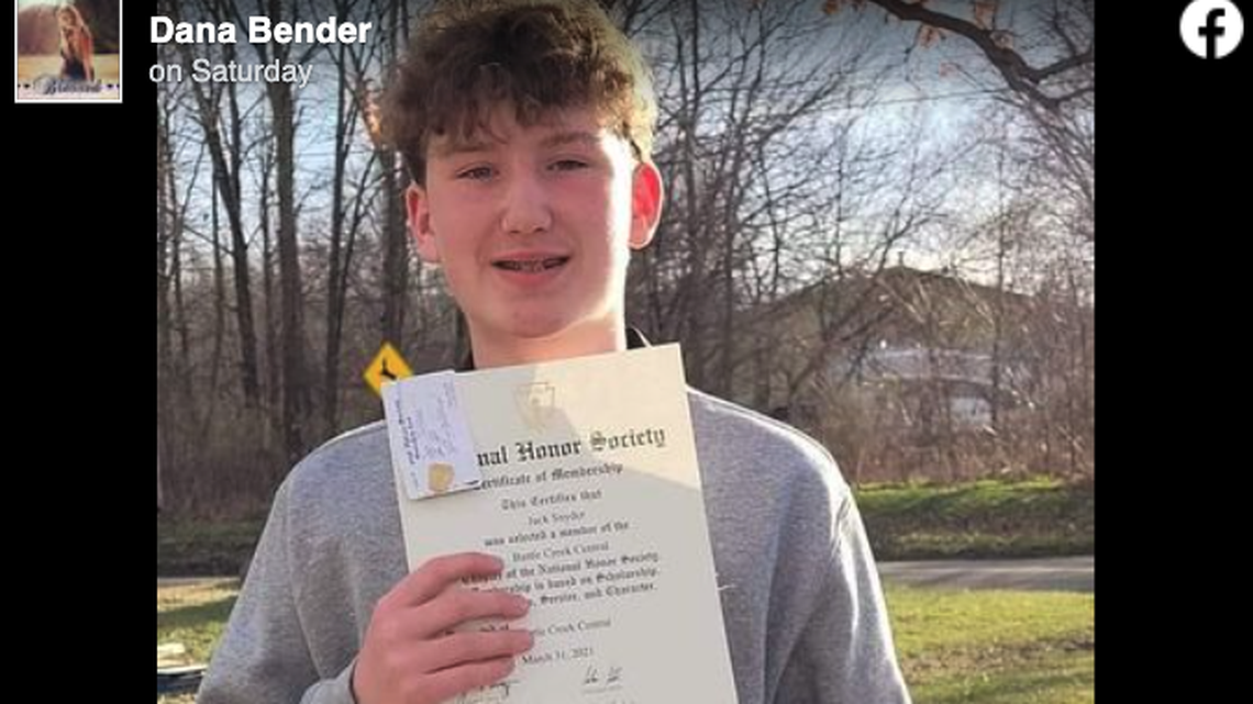 Jack Snyder, 17, was shot and killed on Friday, Feb. 17, police say.