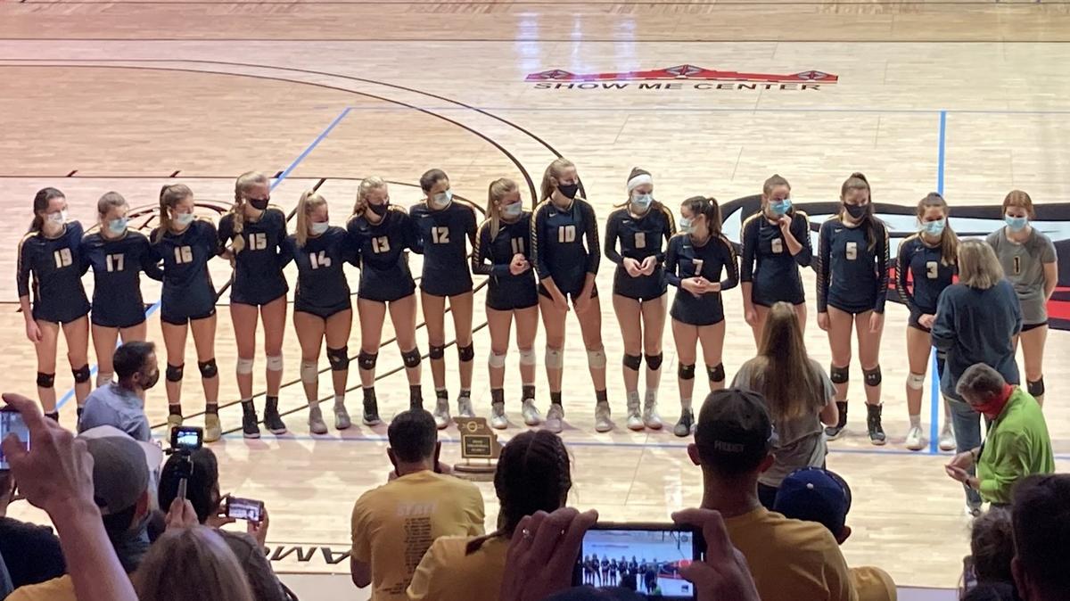 The Liberty North Eagles are Missouri Class 5 high school volleyball champions.