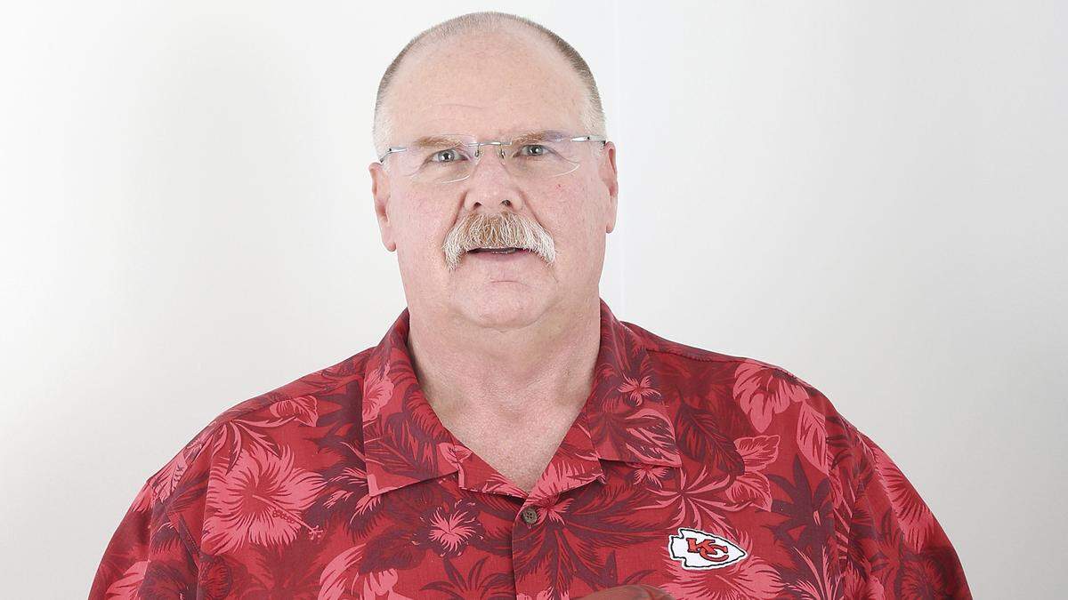 Kansas City Chiefs head coach Andy Reid poses for a portrait at Super Bowl Opening Night, Monday, Jan. 27, 2020 in Miami. (AP Photo/Doug Benc)