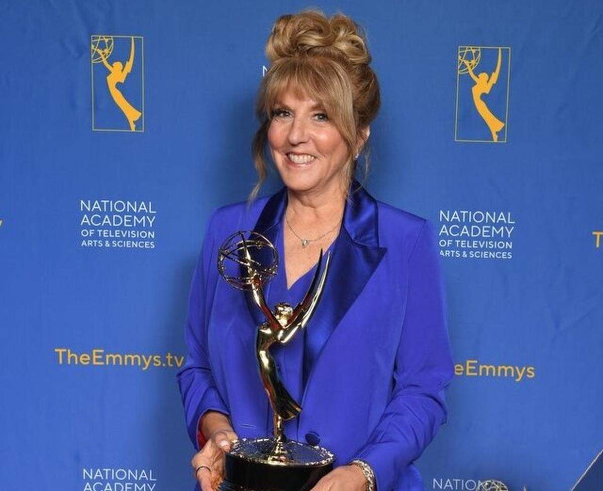 Sharon Liese of Overland Park won an Emmy Award last week in New York for her short documentary “The Flagmakers.”