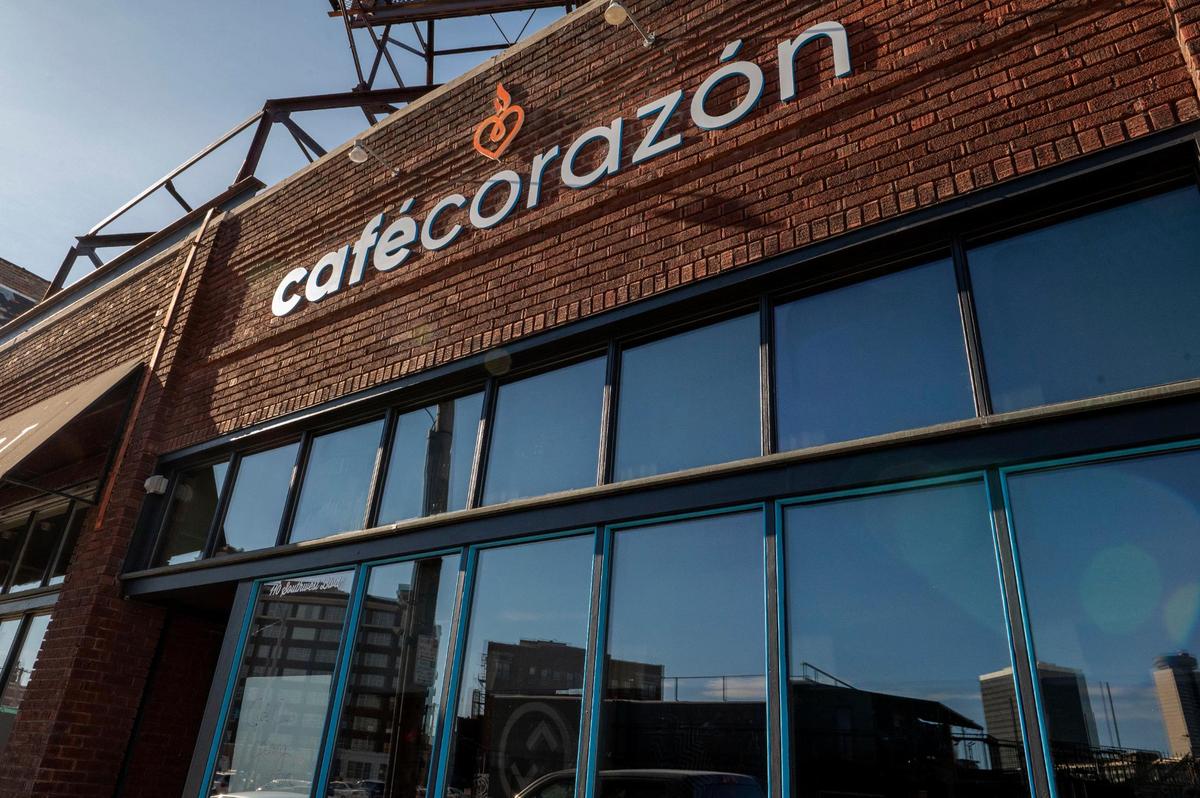 Café Corazón in the Crossroads Arts District .