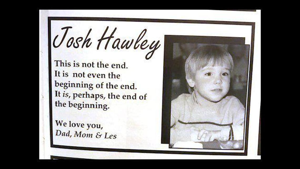 A very young Josh Hawley appeared in a yearbook ad from his parents.