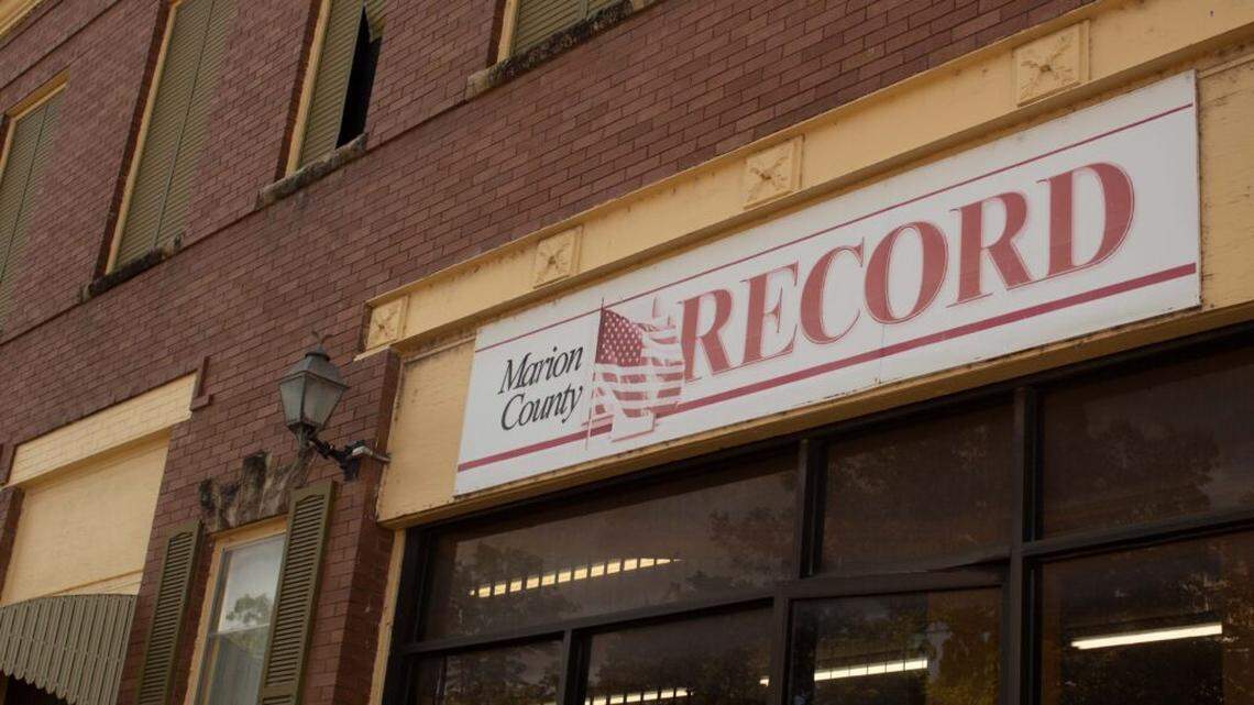 The office of the Marion County Record in Marion, Kansas.