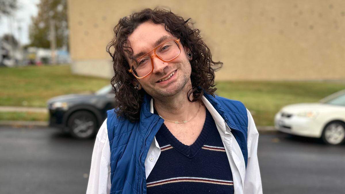 River Ledet, a 32-year-old therapist specializing in the LGBTQ community and a Democrat, voted Tuesday at at the Garrison Community Center at 1124 E 5th St. in Kansas City.
