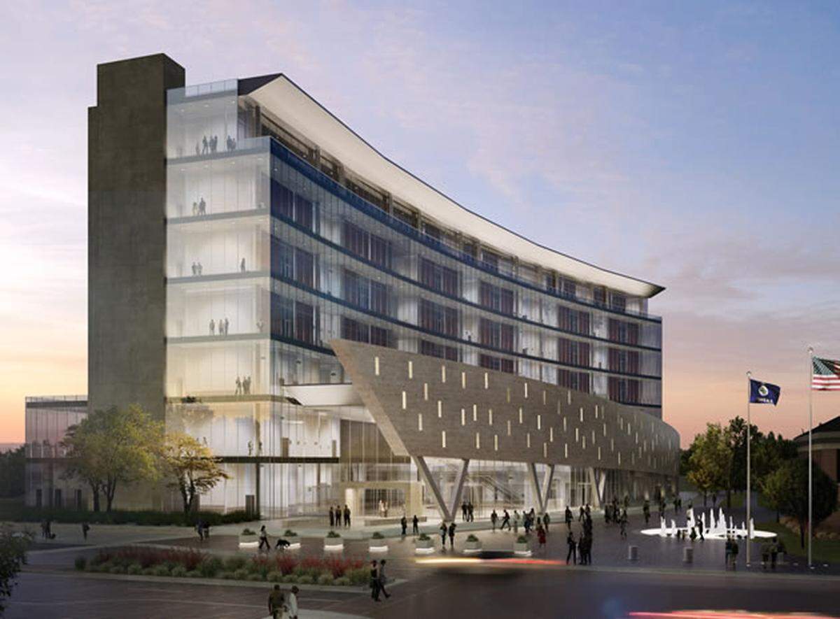 A rendering of the new Johnson County Courthouse.