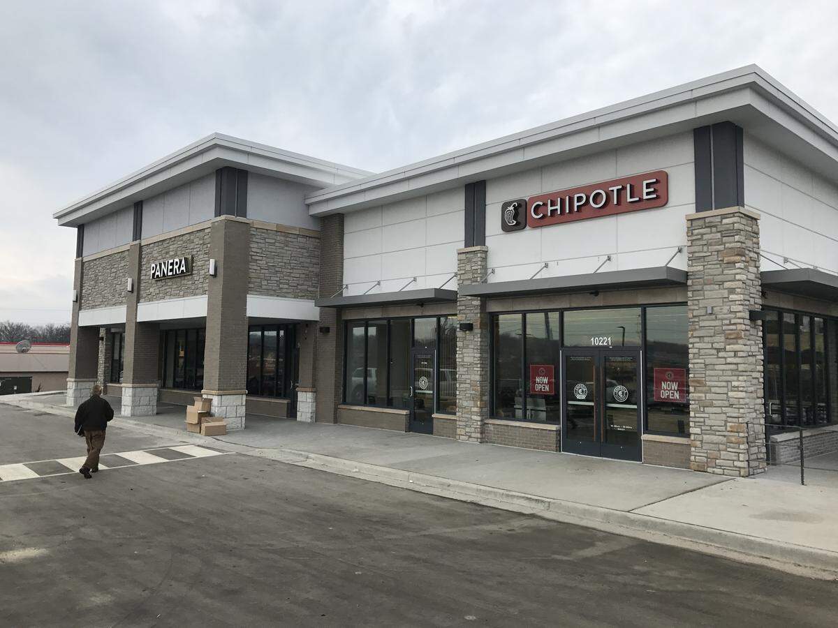 Chipotle and Panera have opened in the State Line Shopping Center.