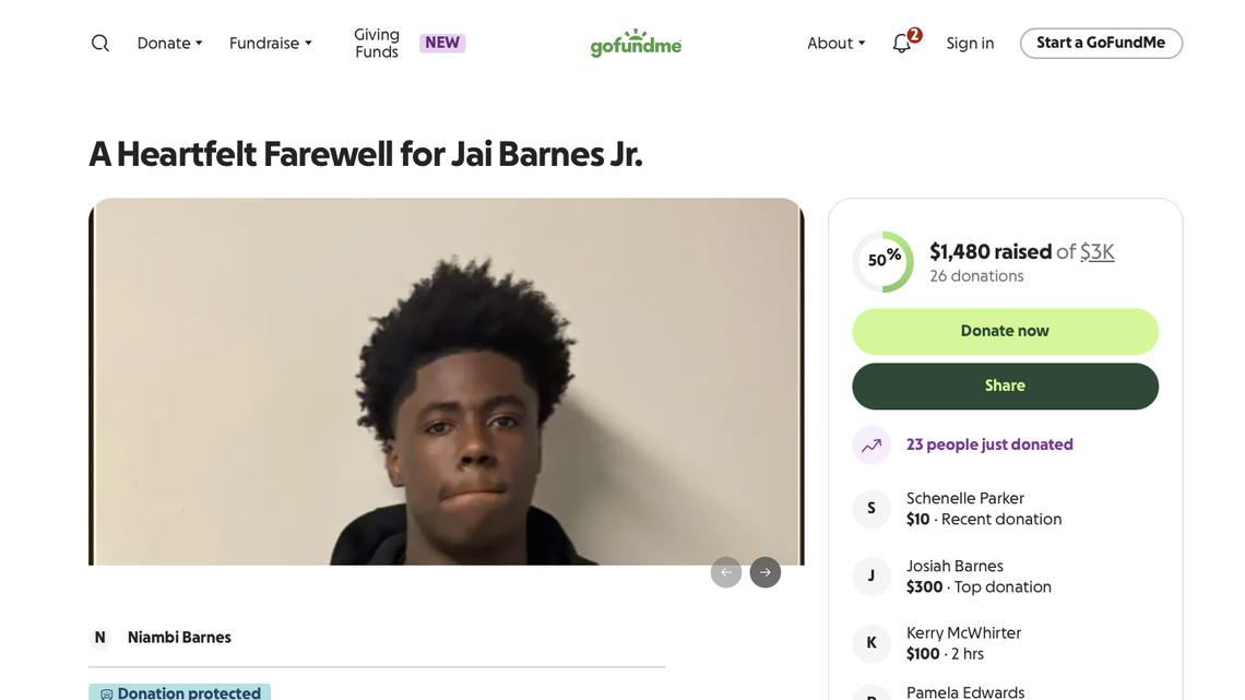 Teen was exiting school bus in KCK when he was fatally shot, fundraiser says