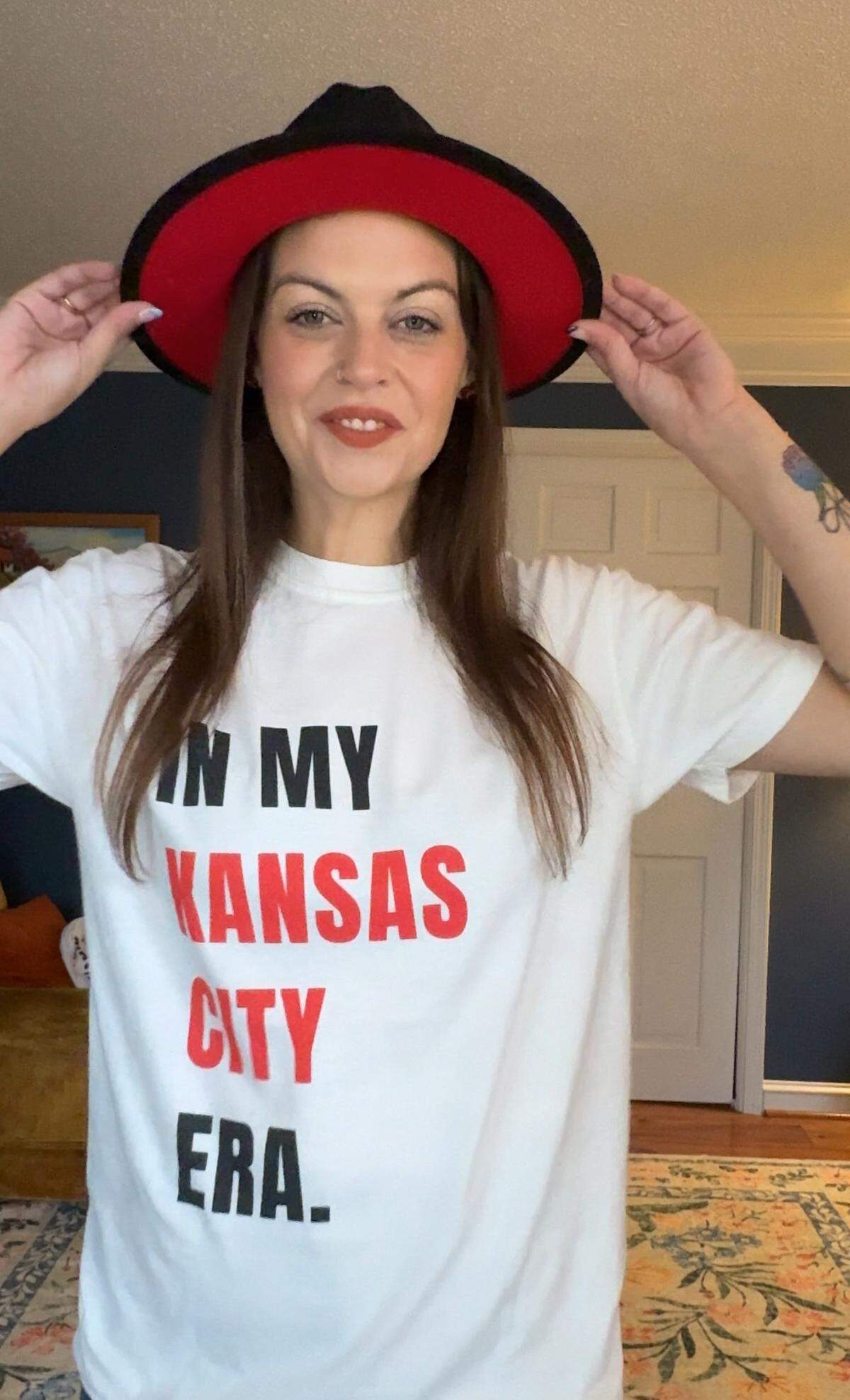 Kansas City content creator Jordan Johnson, aka @SwiftieinKC.