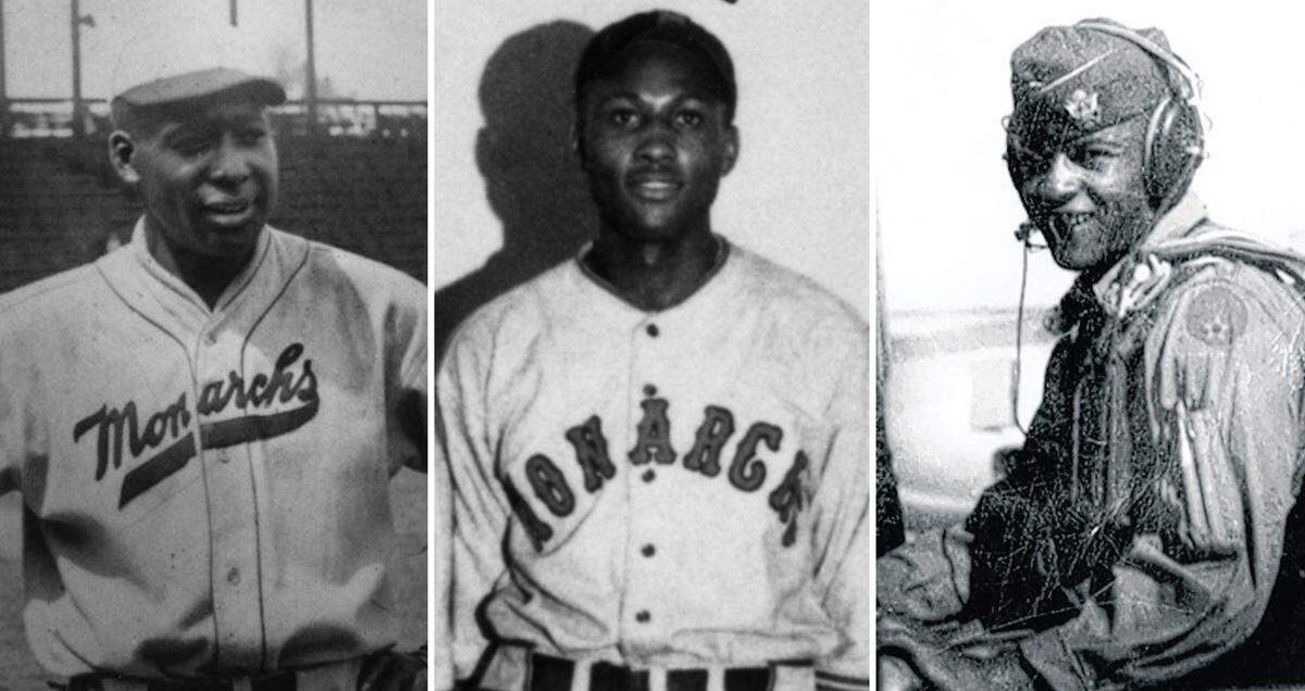 Set to be inducted into the Kansas Sports Hall of Fame as part of the organization’s Class of 2026 are multiple Negro Leagues stars, including, from left, Charles Wilber (“Bullet Joe”) Rogan, Chester (“Chet”) Brewer and Edward Dwight Sr.