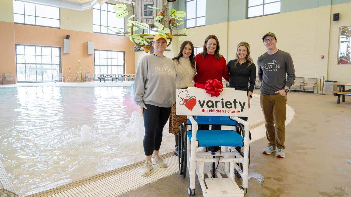 Thanks to a grant from Variety KC, more youth will be able to enjoy Olathe’s pools this year. The city recently purchased water wheelchairs for all of its pools, as well as for Lake Olathe.