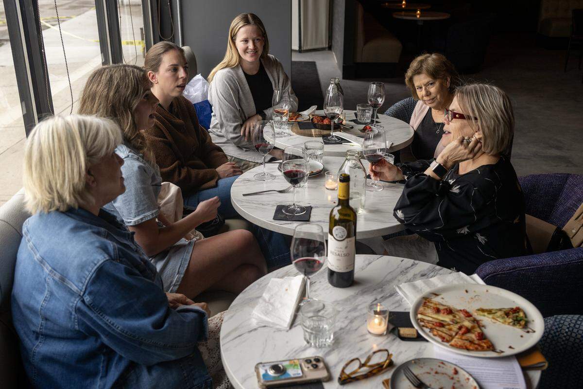 Guests dine and drink at Ted's Taproom, a new jazz venue, on Tuesday at 1829 McGee St. in the Crossroads in Kansas City.