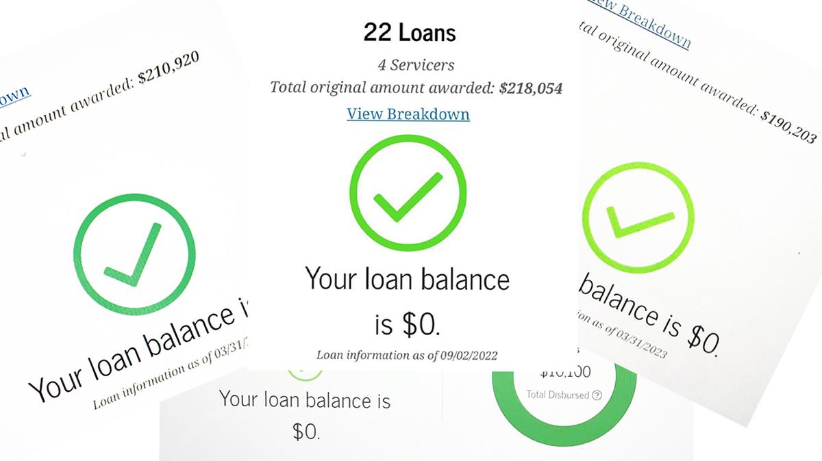 Many borrowers are reporting their college debts have been forgiven and are breathing a sigh of relief.