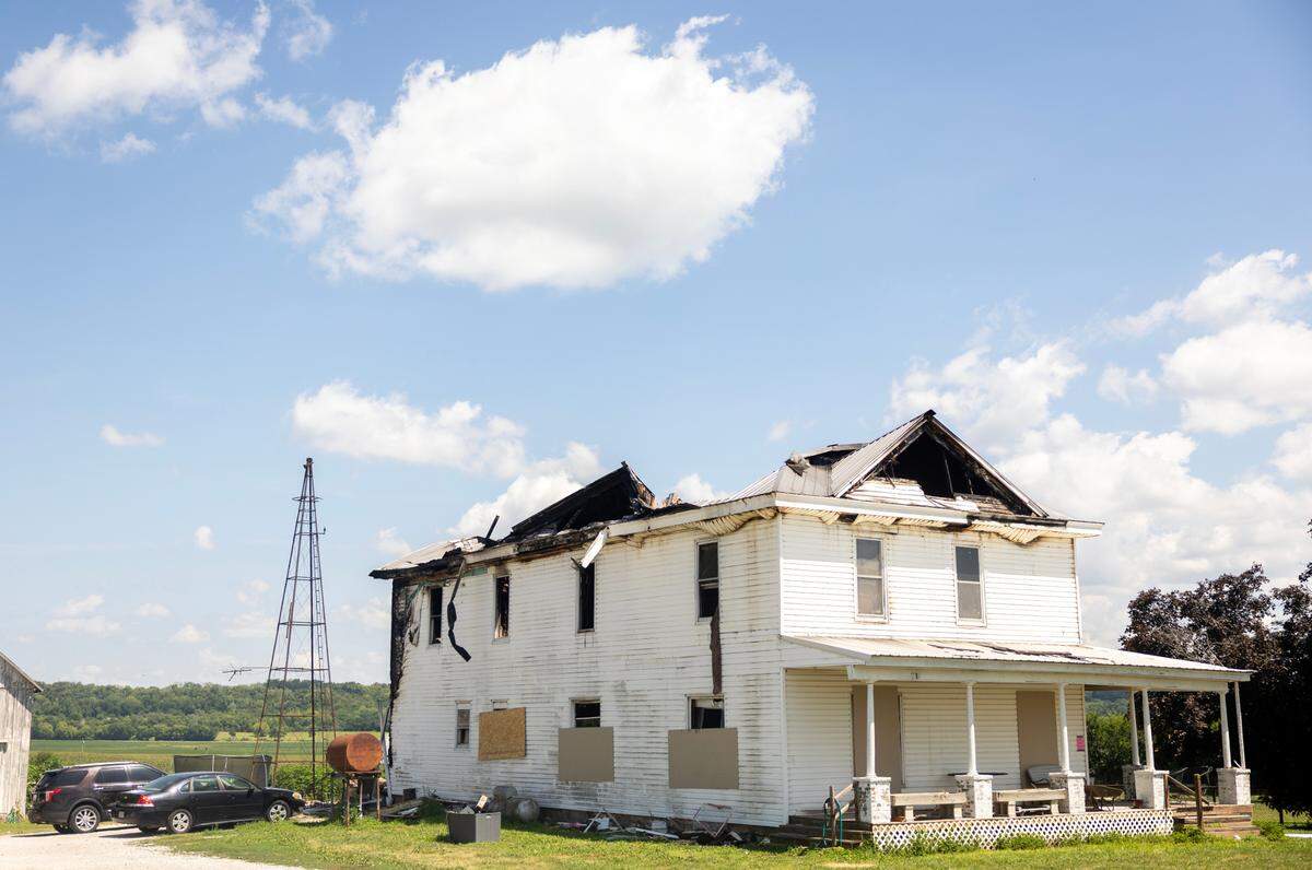 Two people died in connection with a fire at an eastern Independence home on July 4. Officials said the fire was ignited by debris from fireworks.
