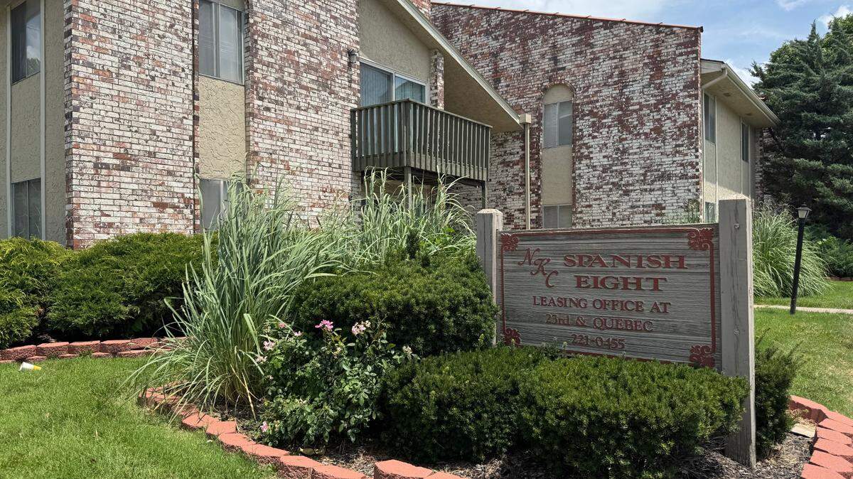 The Spanish Eight Apartments in North Kansas City. 