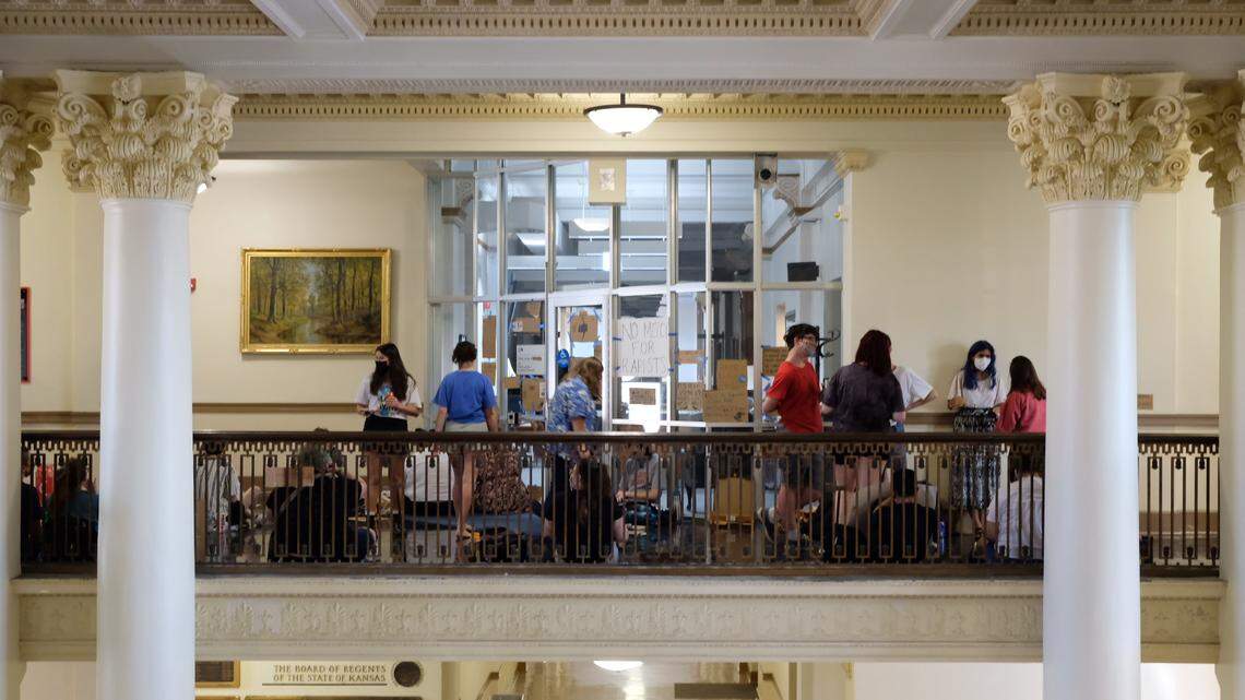 KU students stage sit-in in response to school’s handling of alleged sexual assault