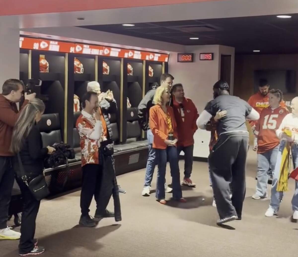 Chiefs player Charles Omenihu playing host at Arrowhead on Friday.