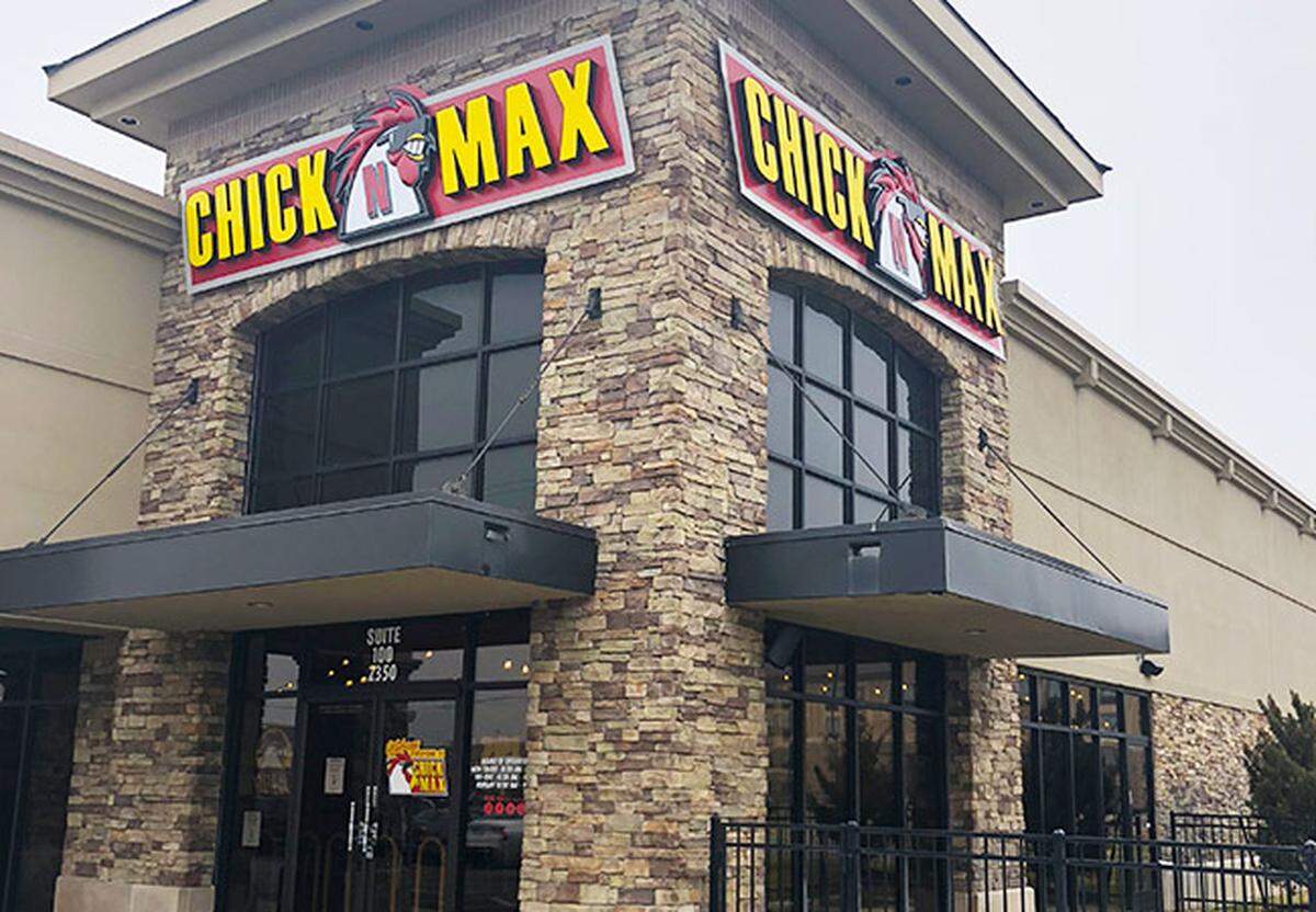 The Chick N Max restaurant on Greenwich Road in Wichita.