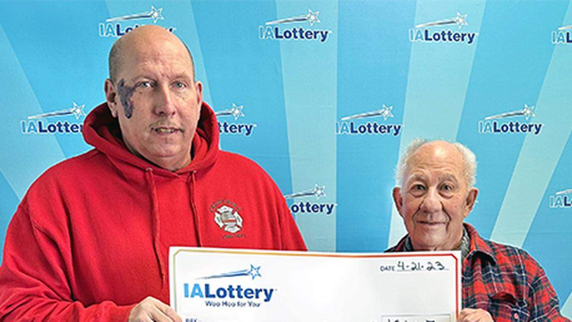 James “Jim” Bergmann, 59, and Francis “Frank” Peters, 79, won $194,107 in the Iowa Lottery’s Jackpot Party Progressive InstaPlay game.