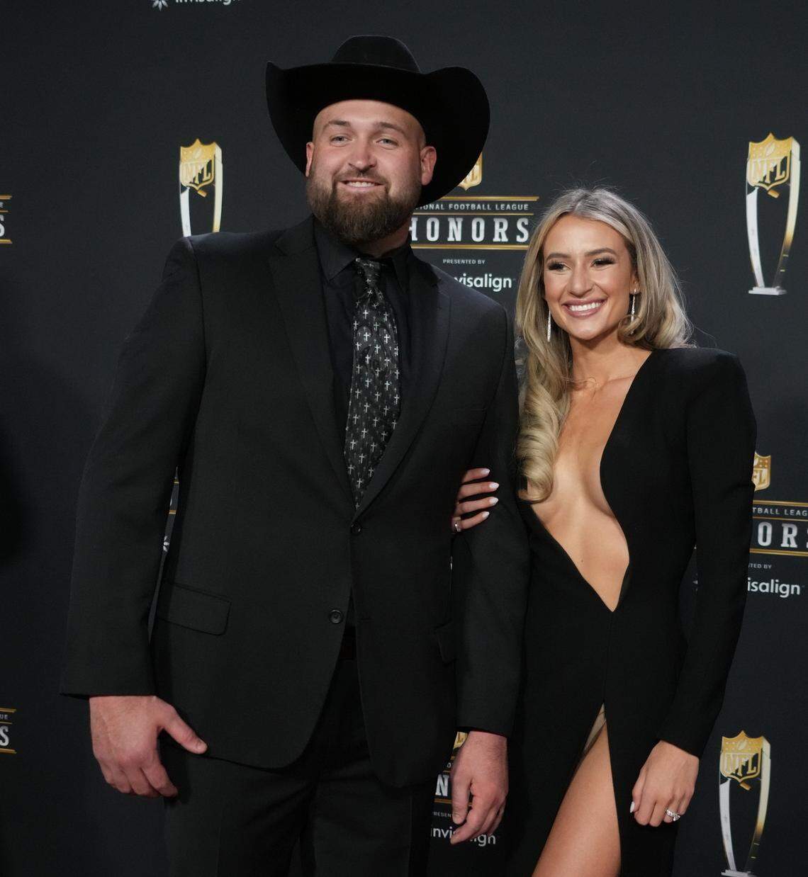 K-State product Dalton Risner, now an offensive lineman with the Denver Broncos, was looking good on the NFL Honors red carpet Thursday evening in Phoenix.