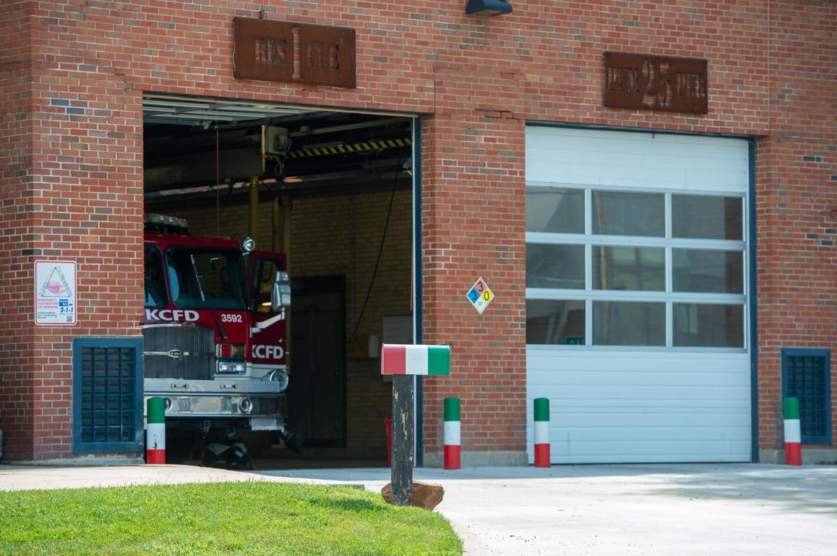 The mailbox and the bollards at Kansas City Fire Department’s Station 25, are painted with the green, white, and red colors of the Italian flag. The station sits in the city’s historic Columbus Park neighborhood, where Italian immigrants settled more than a century ago.