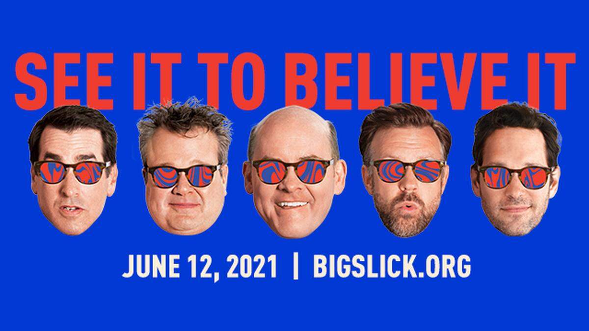Rob Riggle, Eric Stonestreet, David Koechner, Jason Sudeikis and Paul Rudd are Big Slick’s hometown hosts.