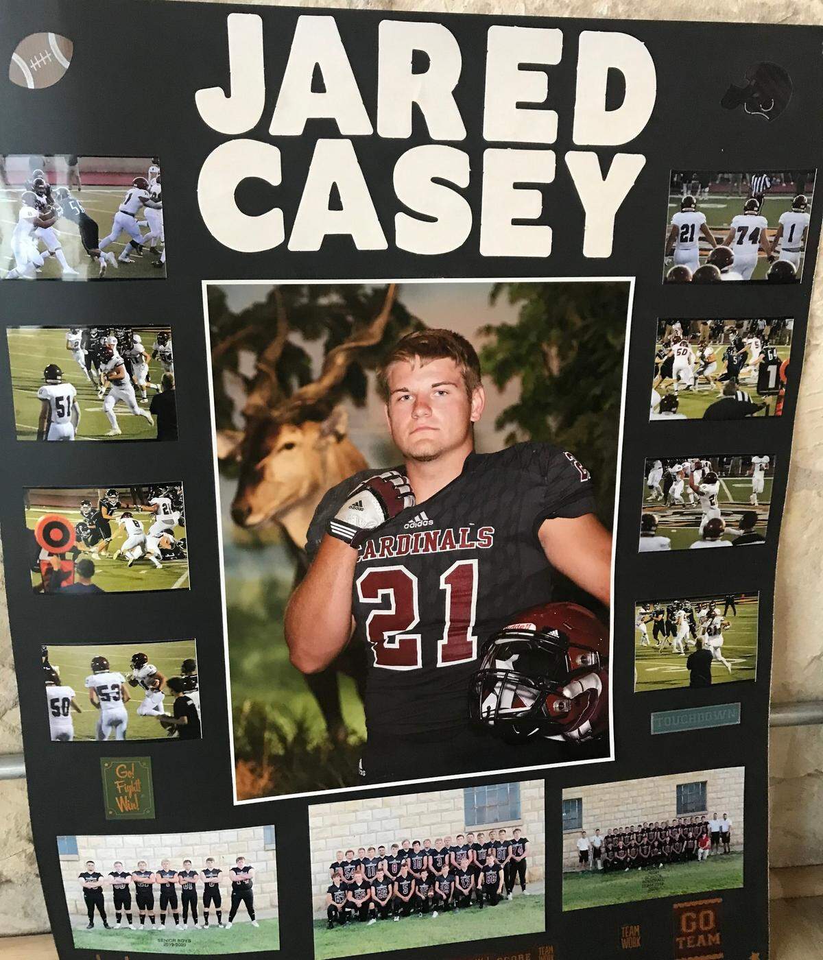 The small Kansas town of Plainville is bursting with pride about Jared Casey’s big game last weekend for the Kansas Jayhawks in their upset at Texas.