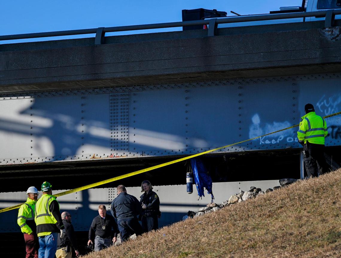 A body was found early Thursday, Jan. 13, 2022, in a fire at a homeless encampment near Interstate 70 and Truman Road. The Kansas City Fire Department was called around 6 a.m., said Fire Education Specialist Jason Spreitzer.