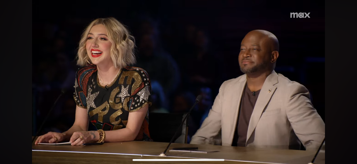 Heidi Gardner and Taye Diggs, two of three judges on “Second Chance Stage.”