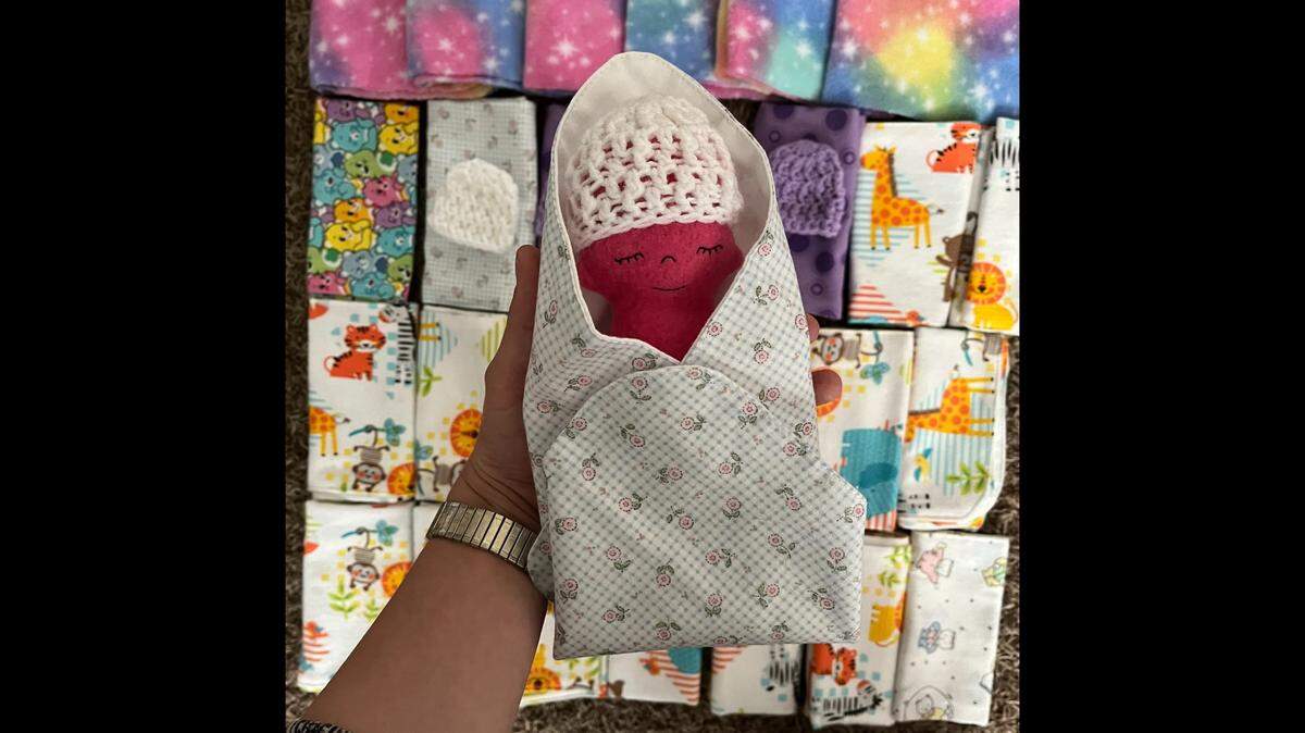 Bundles for Babies collects tiny sewn, knit or crocheted blankets and hats for babies who are stillborn or who will only live a very short time.