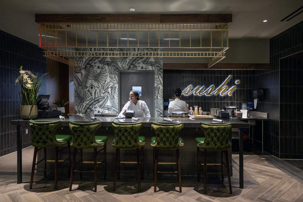 Gram & Dun opened Wednesday, Jan. 21, 2026, inside the Argosy Casino & Hotel in Riverside, Missouri. The restaurant features a sushi bar.