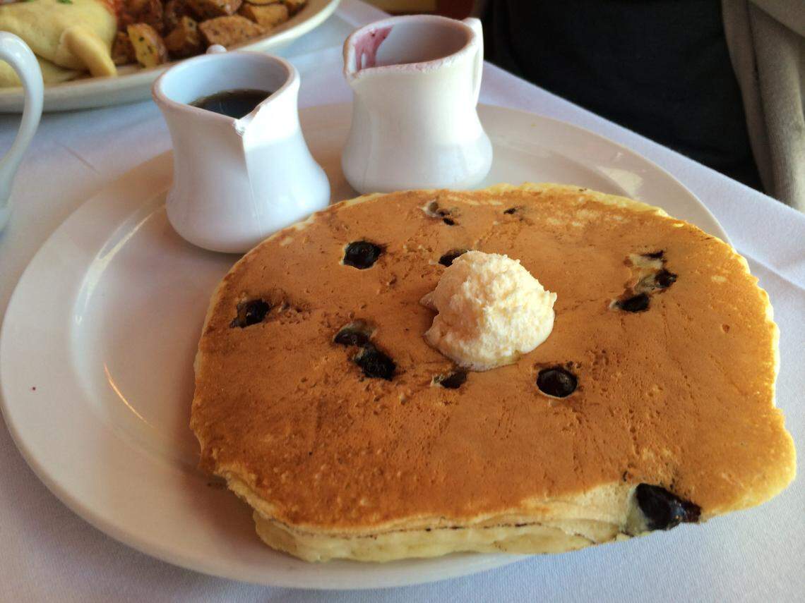Ginger Sue’s is known for its pancakes and other breakfast items.