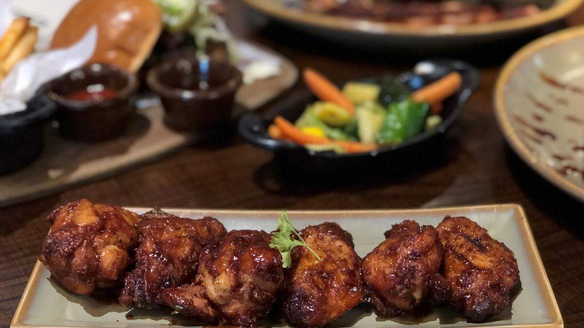 Q39 offers jumbo chicken wings with a chipotle barbecue sauce.