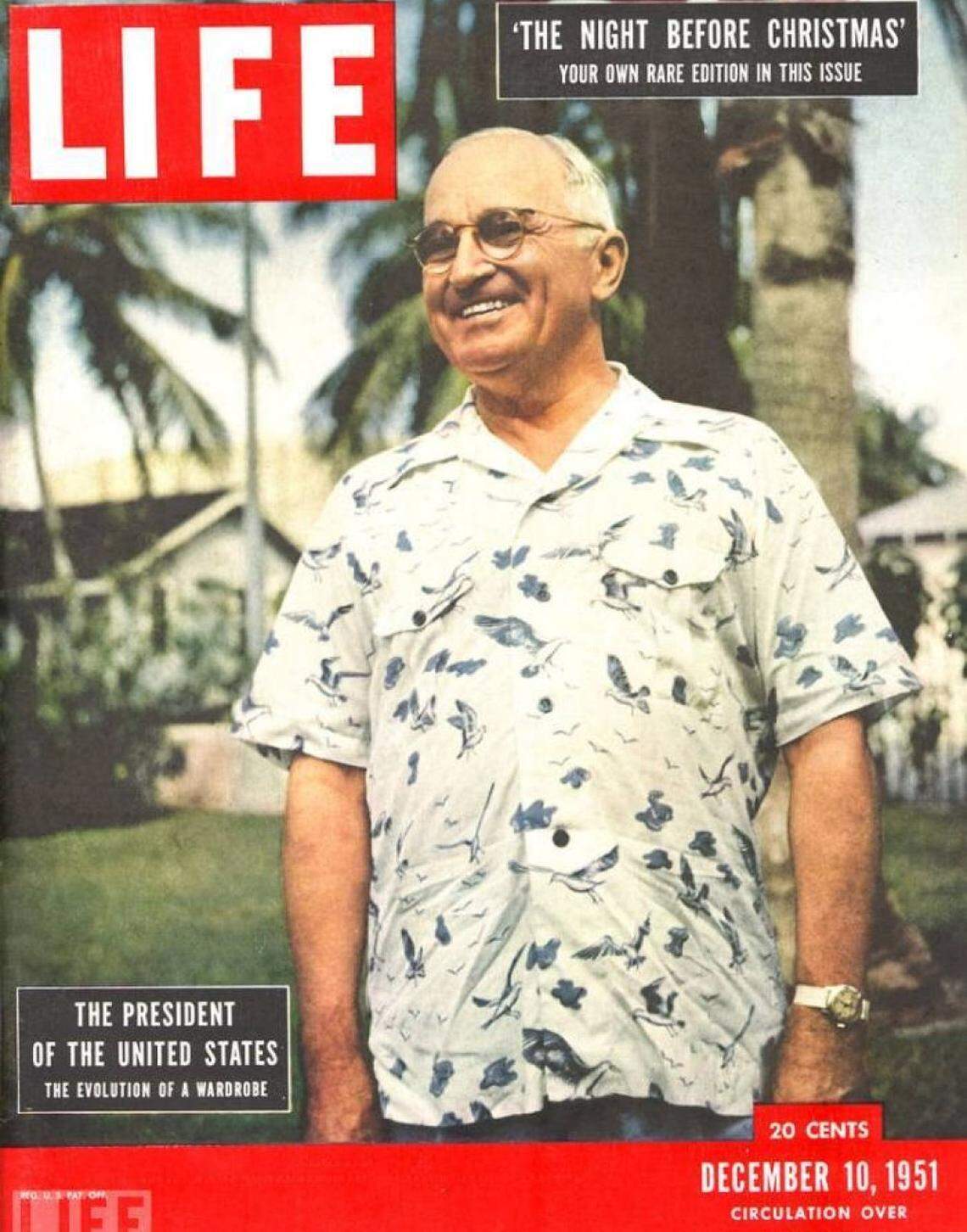 President Harry S. Truman’s Florida fashion statement made the cover of Life magazine in 1951. He would call such shirts his “Key West uniform.”