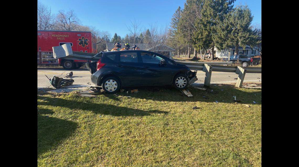 Officials said the incident was caused by distracted driving.