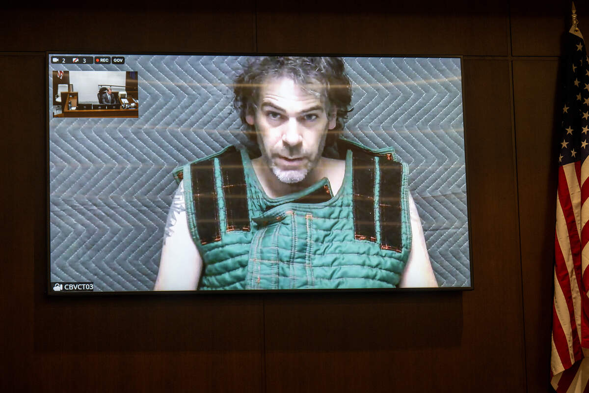 Tyler Pence, 43, has been charged with first degree murder and child endangerment after two children were allegedly left in a car on a hot day on Sept. 3, 2025, resulting in one child’s death. He appeared via Zoom in Johnson County Court on Thursday, April 23, 2026.