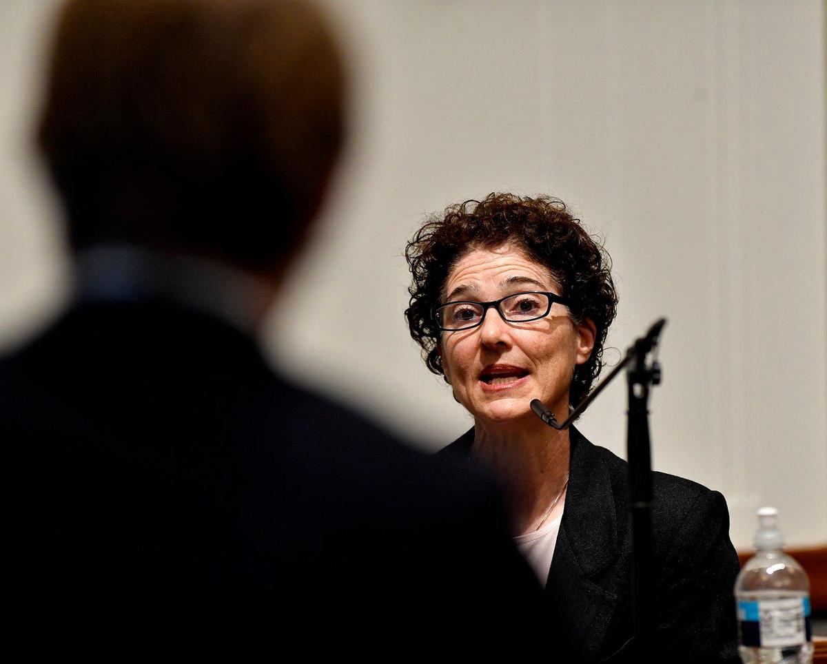 Memory expert, Dr. Nancy Franklin testifies Tuesday during the evidentiary hearing regarding the innocence of Kevin Strickland, who has been incarcerated for the past 43 years. Strickland has denied any involvement in the 1978 triple murder in Kansas City for which he remains imprisoned.
