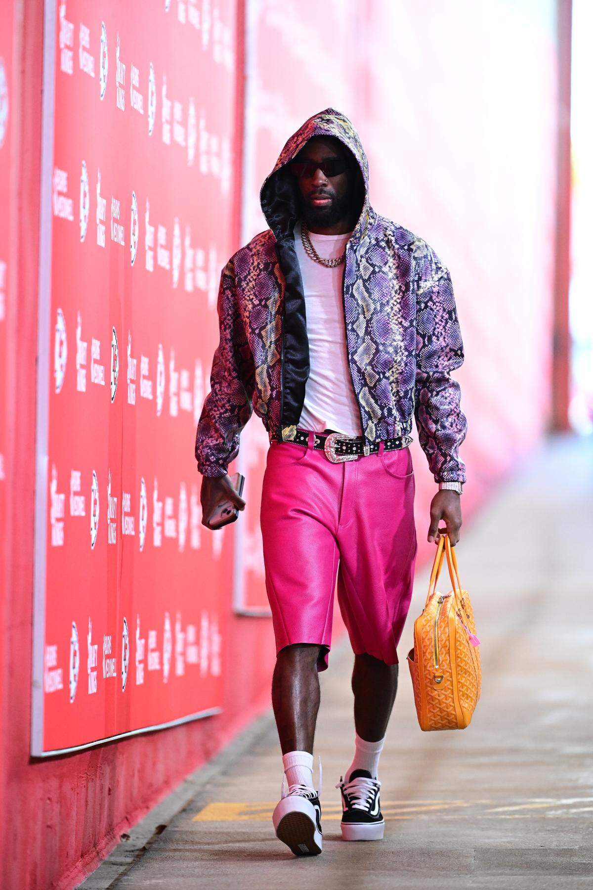 Jaylen Watson rocked an animal print.