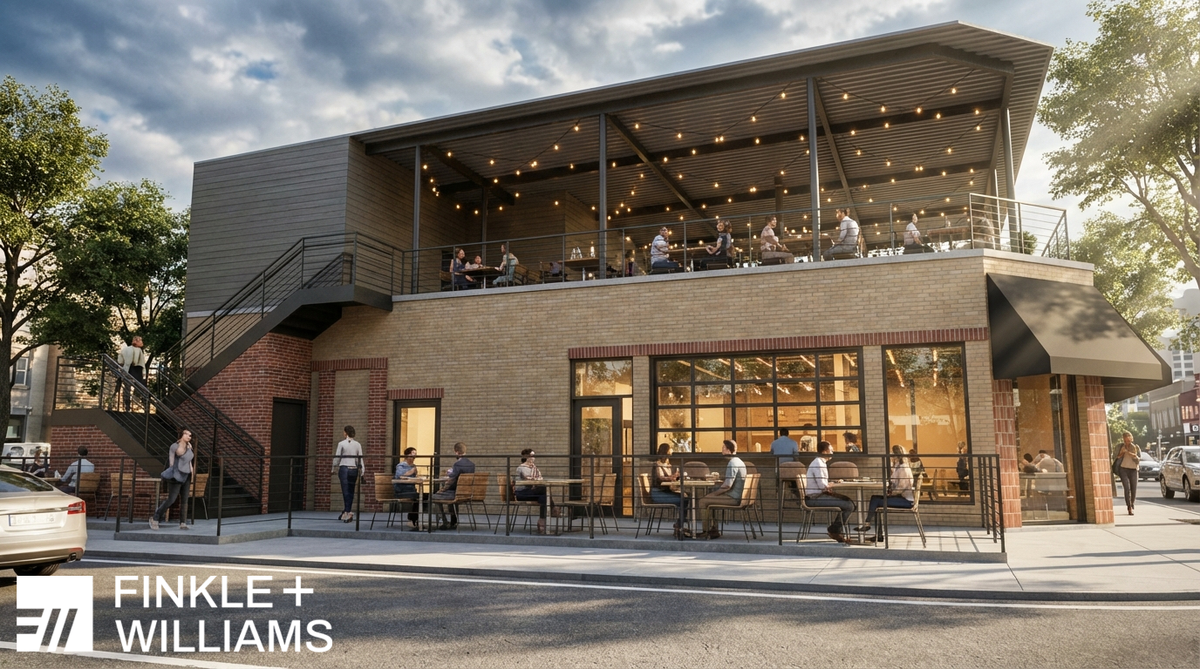 Telia will eventually have two levels in the Overland Park building formerly occupied by Buffalo State Pizza, plus a speakeasy called Night Owl downstairs.