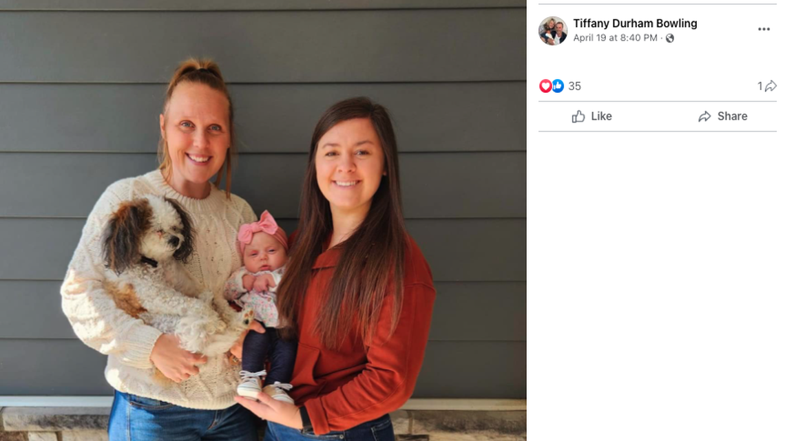 Katie Harrison, left, was forced to resign as the Oakland City University soccer coach because of her sexuality, her team said.