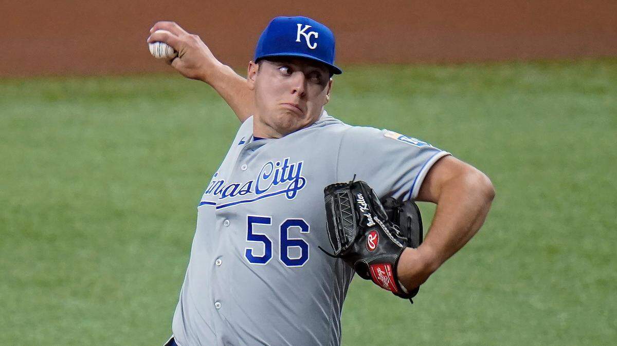 Kansas City Royals pitcher Brad Keller made a nice start Tuesday night against the Tampa Bay Rays in St. Petersburg, Fla.