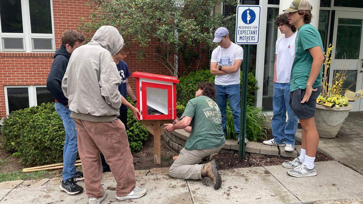 These young men wrapped up this Eagle Scout project with a week to spare.