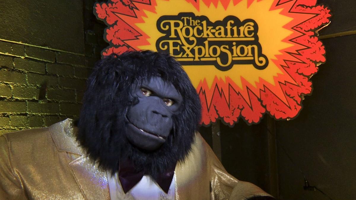 Rock-afire's animatronic robot band features original characters from the 1980s, including Fatz Geronimo, a keyboard-playing silverback gorilla.