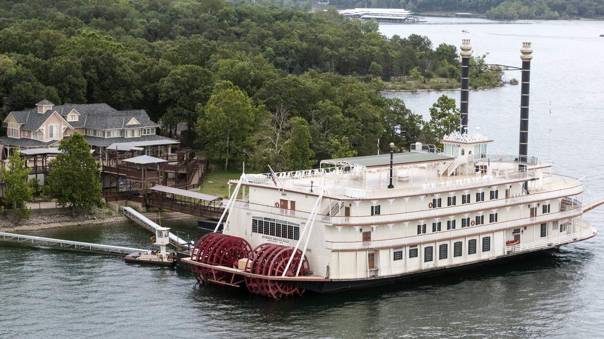 In July 2018, the Showboat Branson Belle was docked near the spot on Table Rock Lake where the duck boat sank.