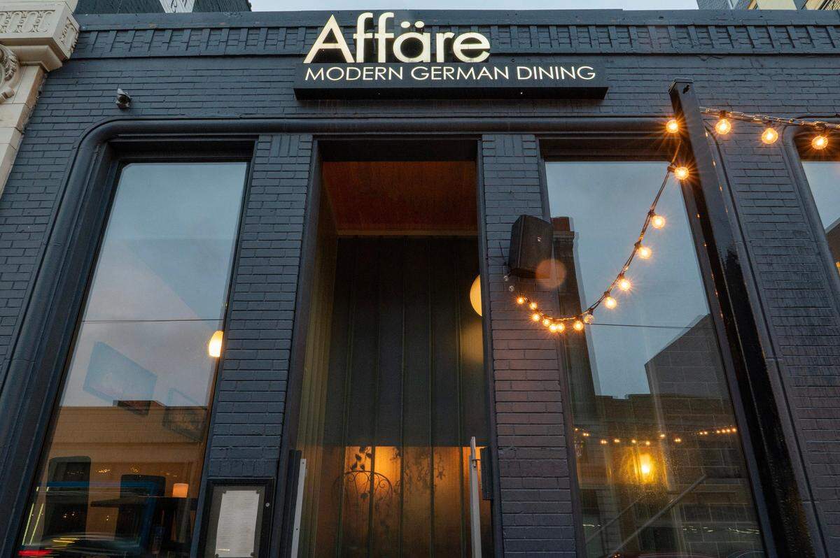 Affäre, a modern German restaurant, opened in 2012 at 1911 Main St.